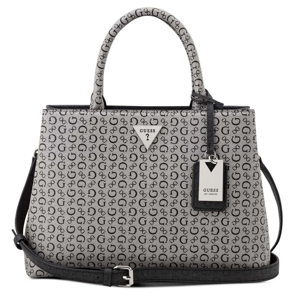 GUESS Monogram Satchel Handbag